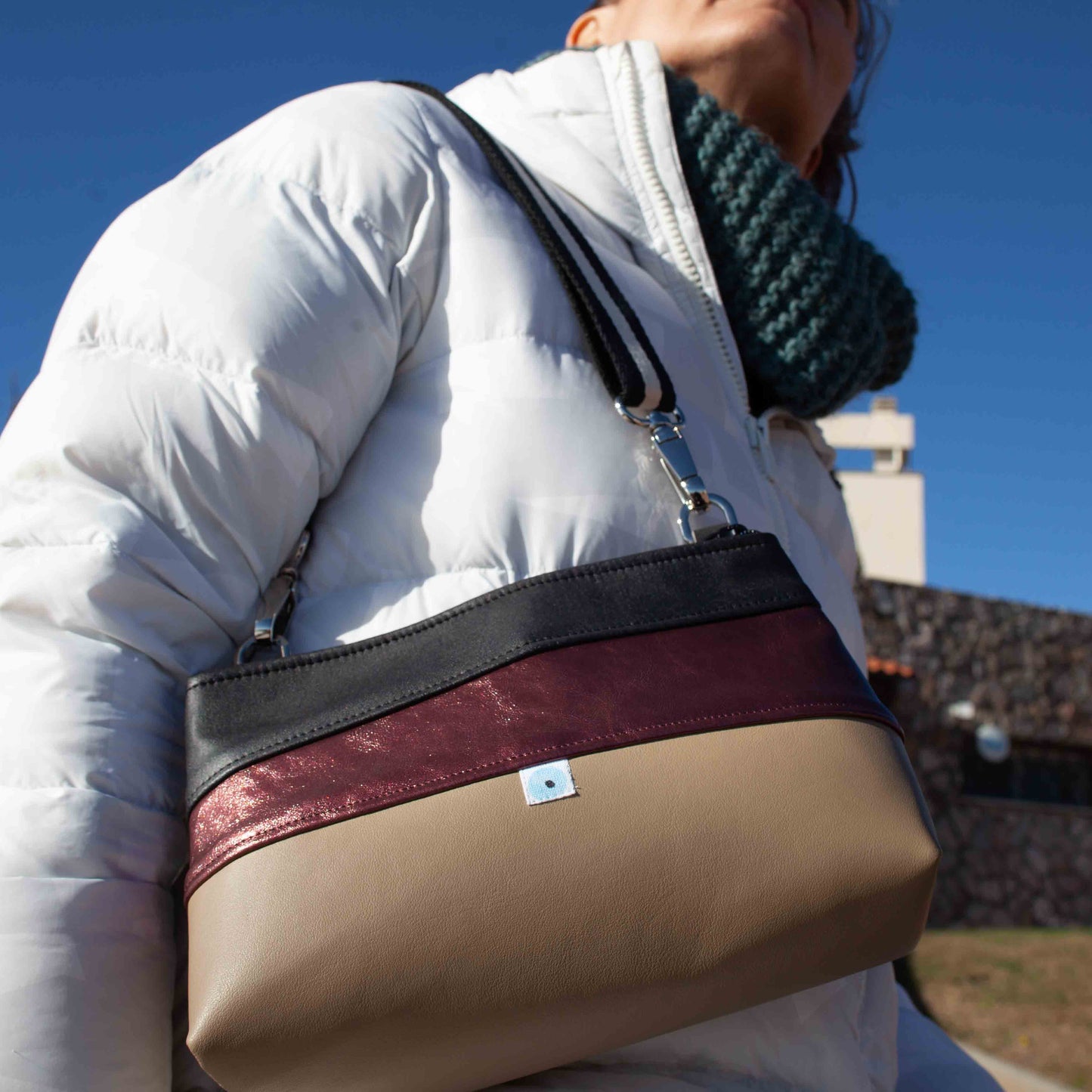 ELBA BAG tortora I bordò I nero