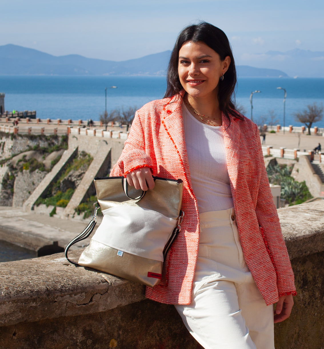 EASY BAG SIENA oro | bianco