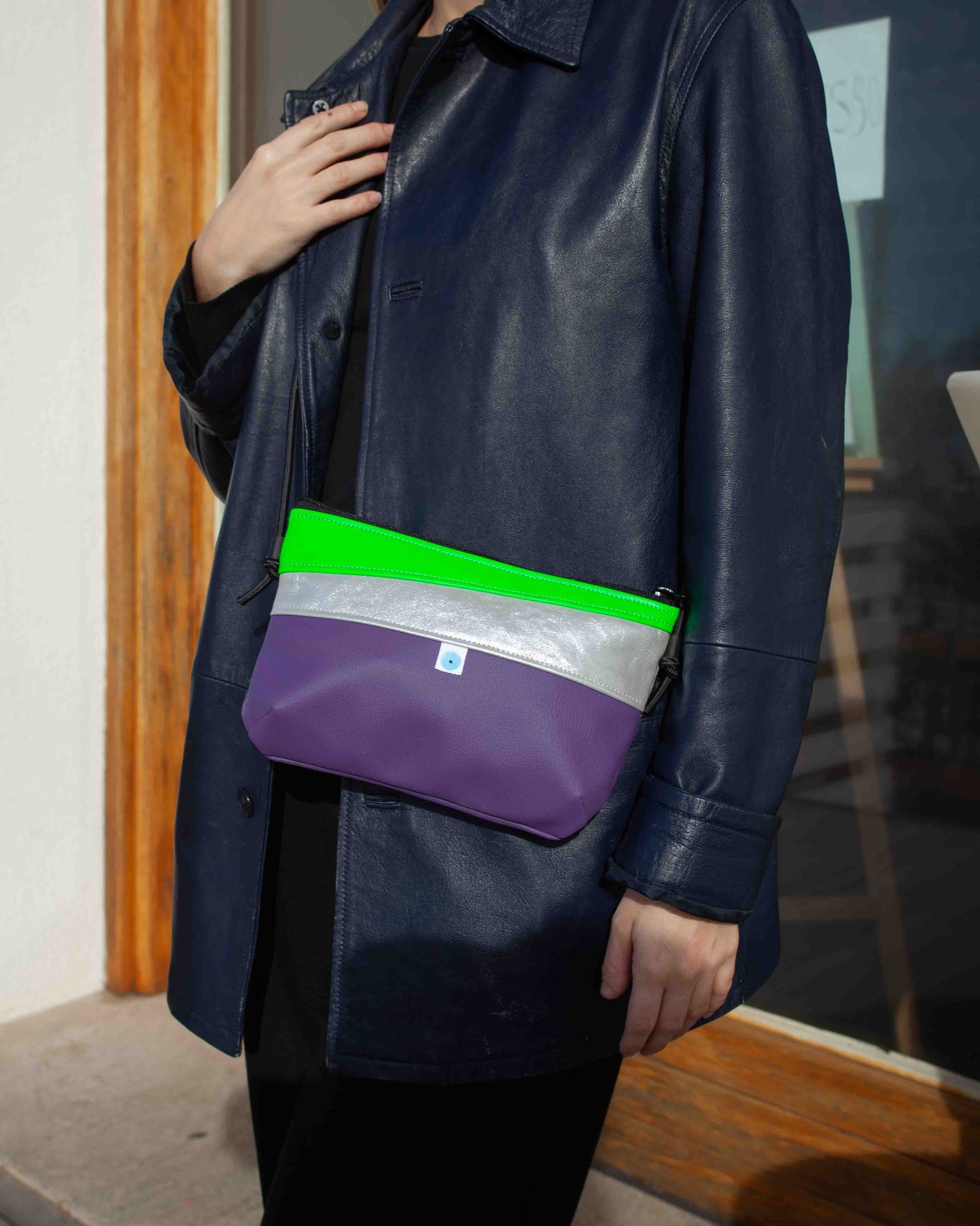 MINI PIANOSA BAG prugna I argento lunare I lime
