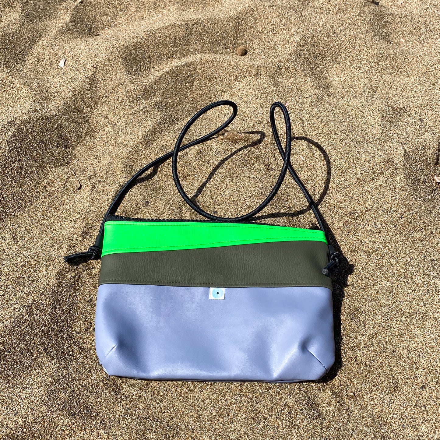 MINI PIANOSA BAG lavanda/verde militare/verde fluo
