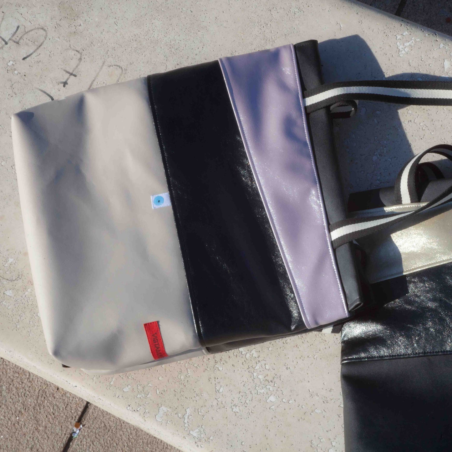 ZAINO MILANO crema cannoli I pirite nero I glicine