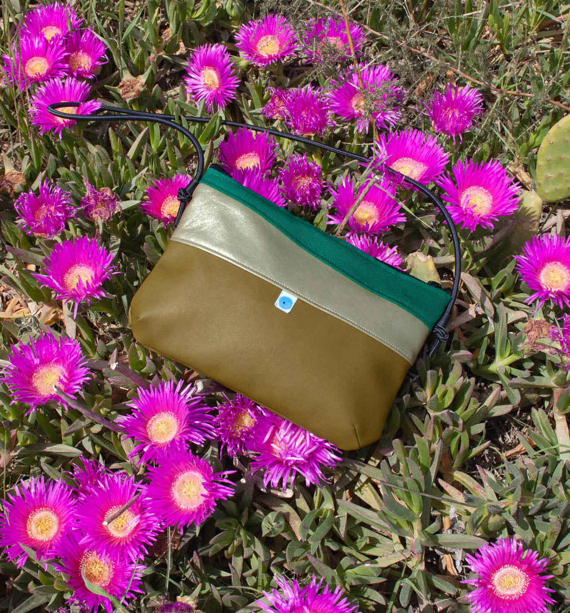 MINI PIANOSA BAG verde olivo/oro/verde semeraldo