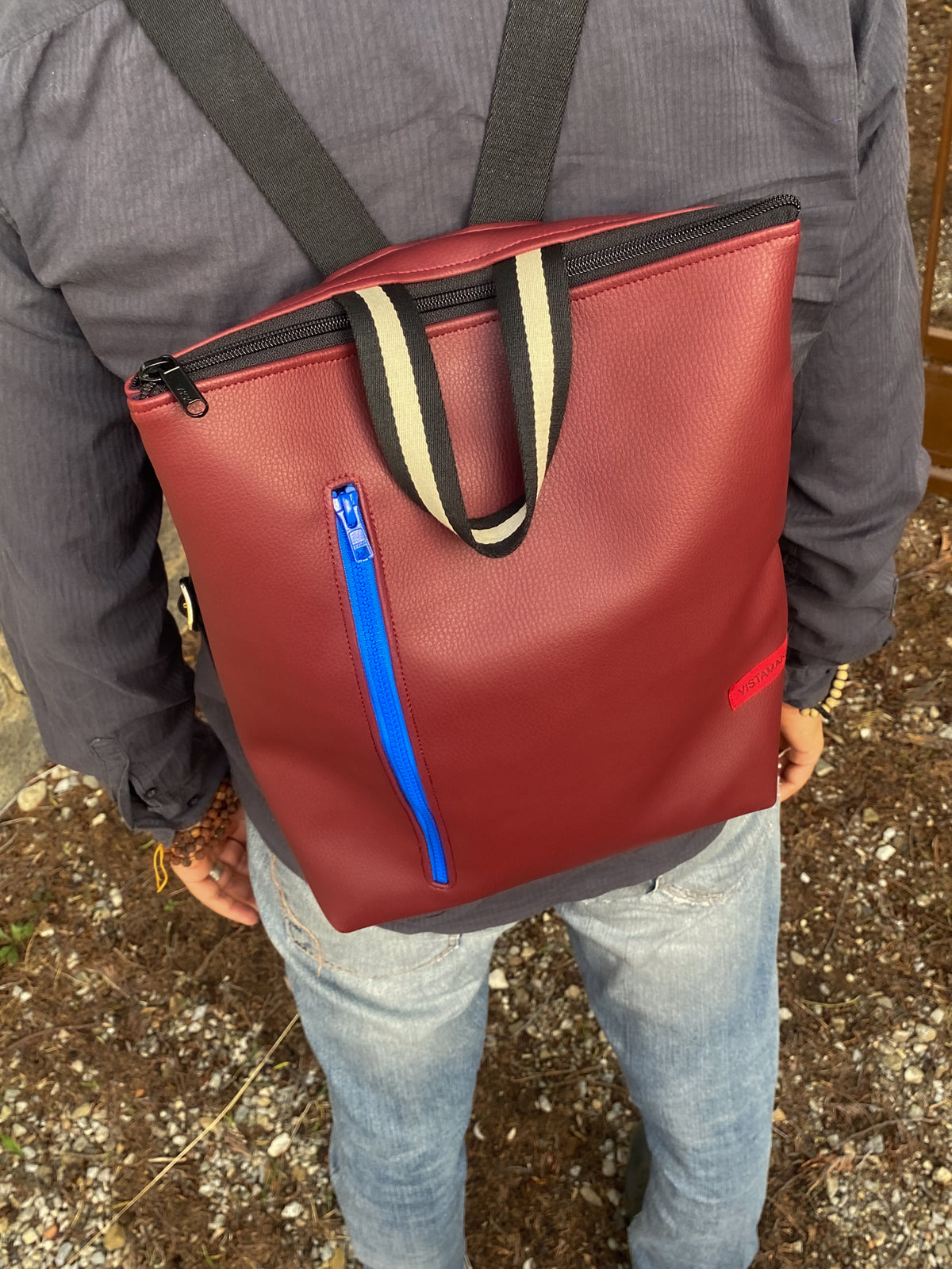 Rucksack TETI schwarz I blau