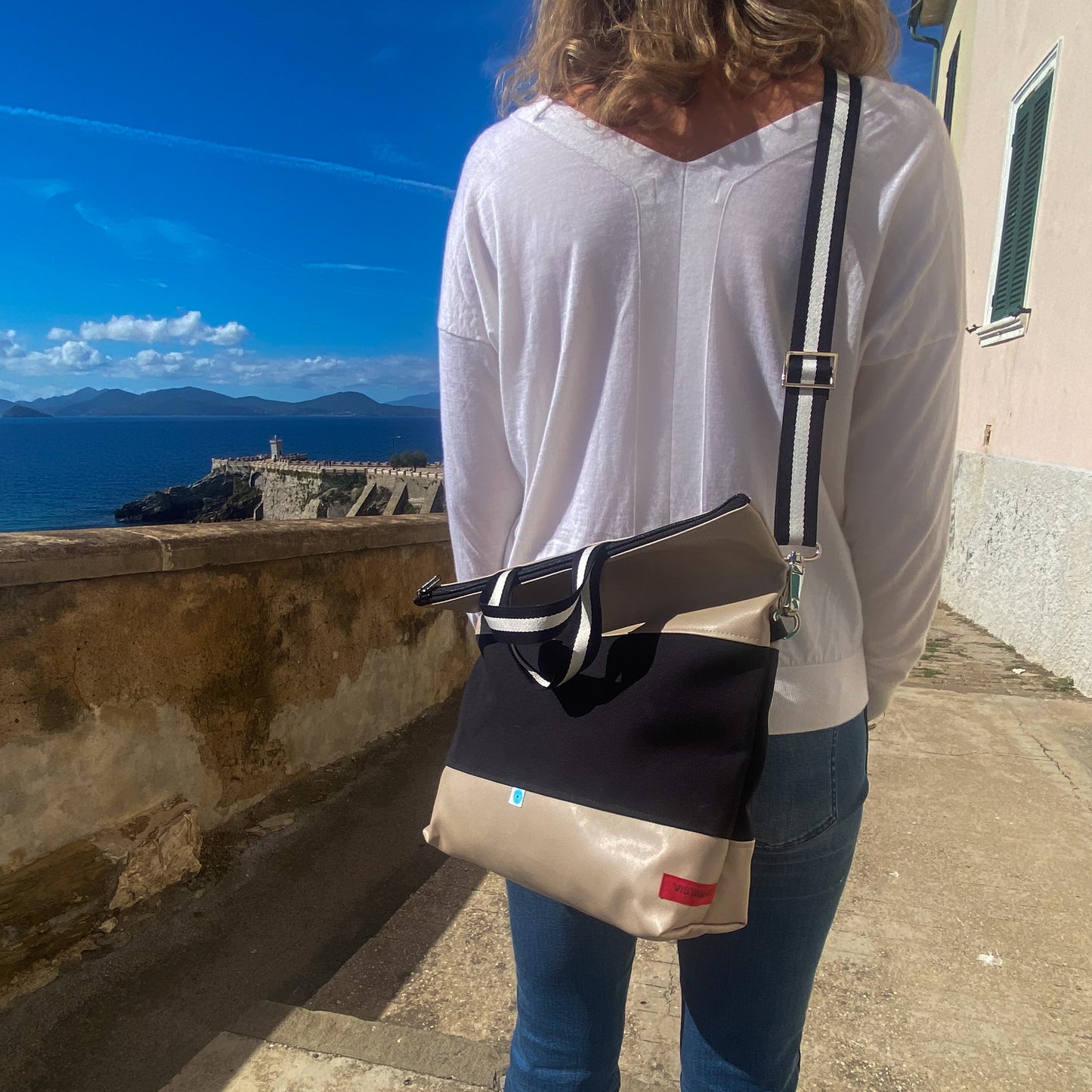 ROMA CONVERTIBLE BAG tope/black