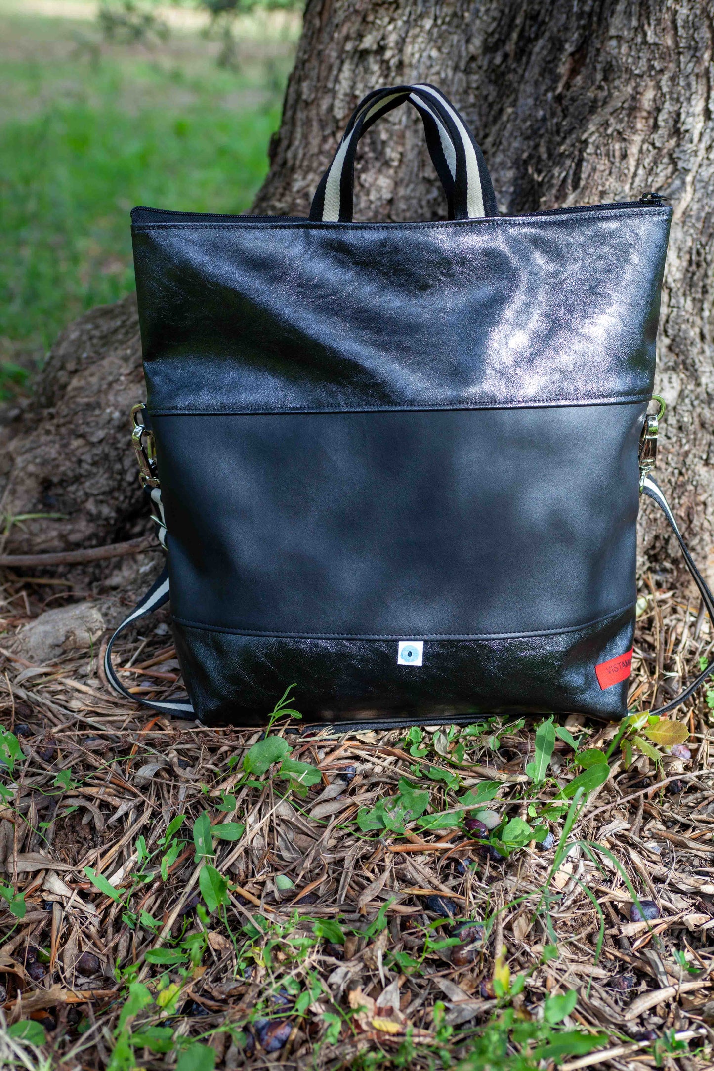 ROMA CONVERTIBLE BAG sparkly black/black