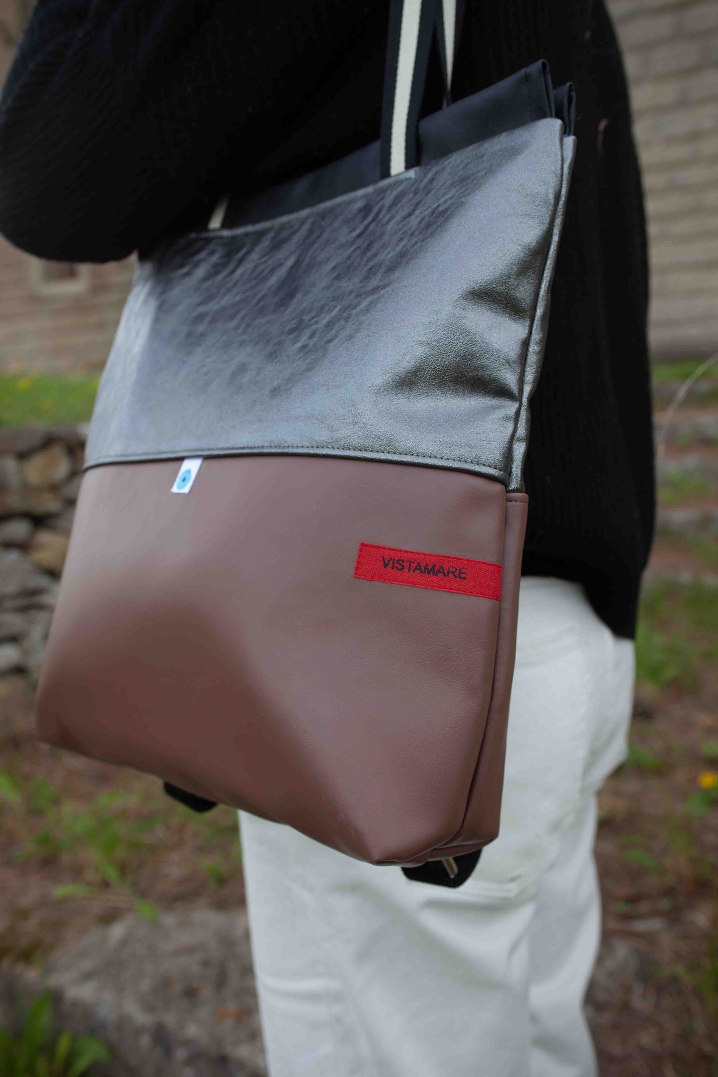 ZAINO MILANO ambra baltica I carbonio lamé