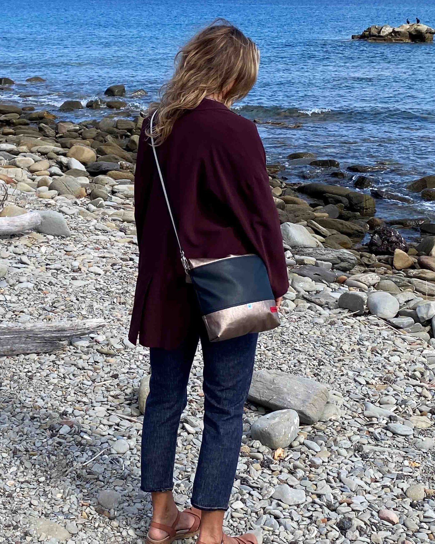 EASY BAG SIENA bronzo I nero