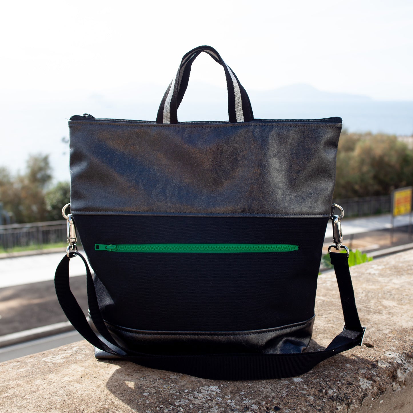 EASY BIG ROMA carbonio lamé | nero