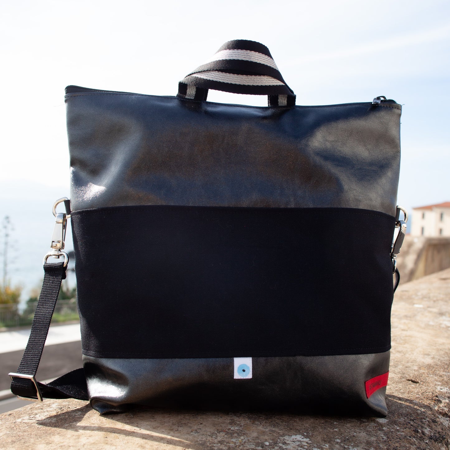 EASY BIG ROMA carbonio lamé | nero