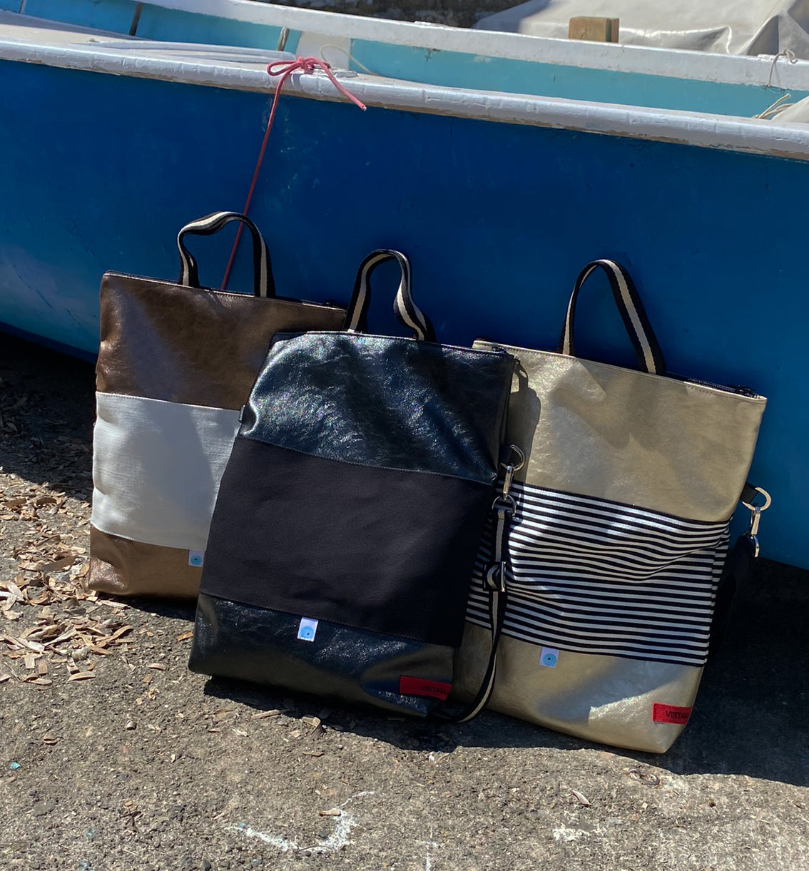 EASY BAG SIENA carbonio lamé | nero