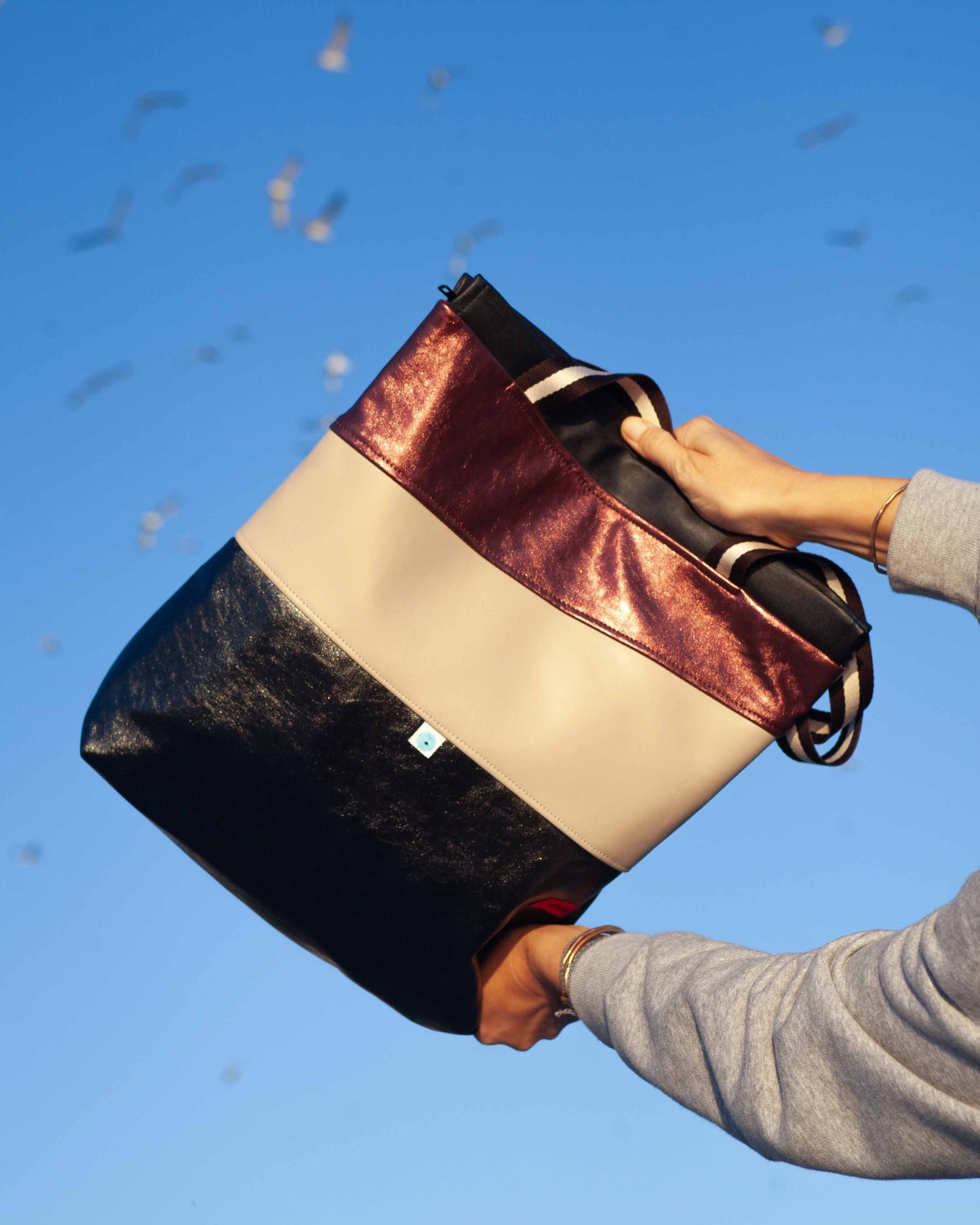 ZAINO MILANO pirite I crema I bordò