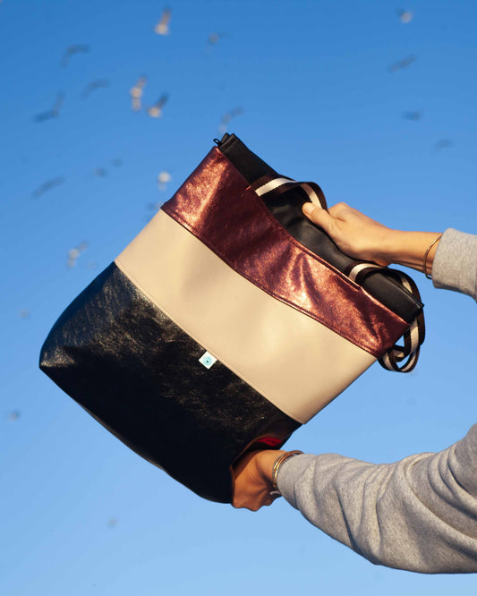 ZAINO MILANO pirite I crema I bordò