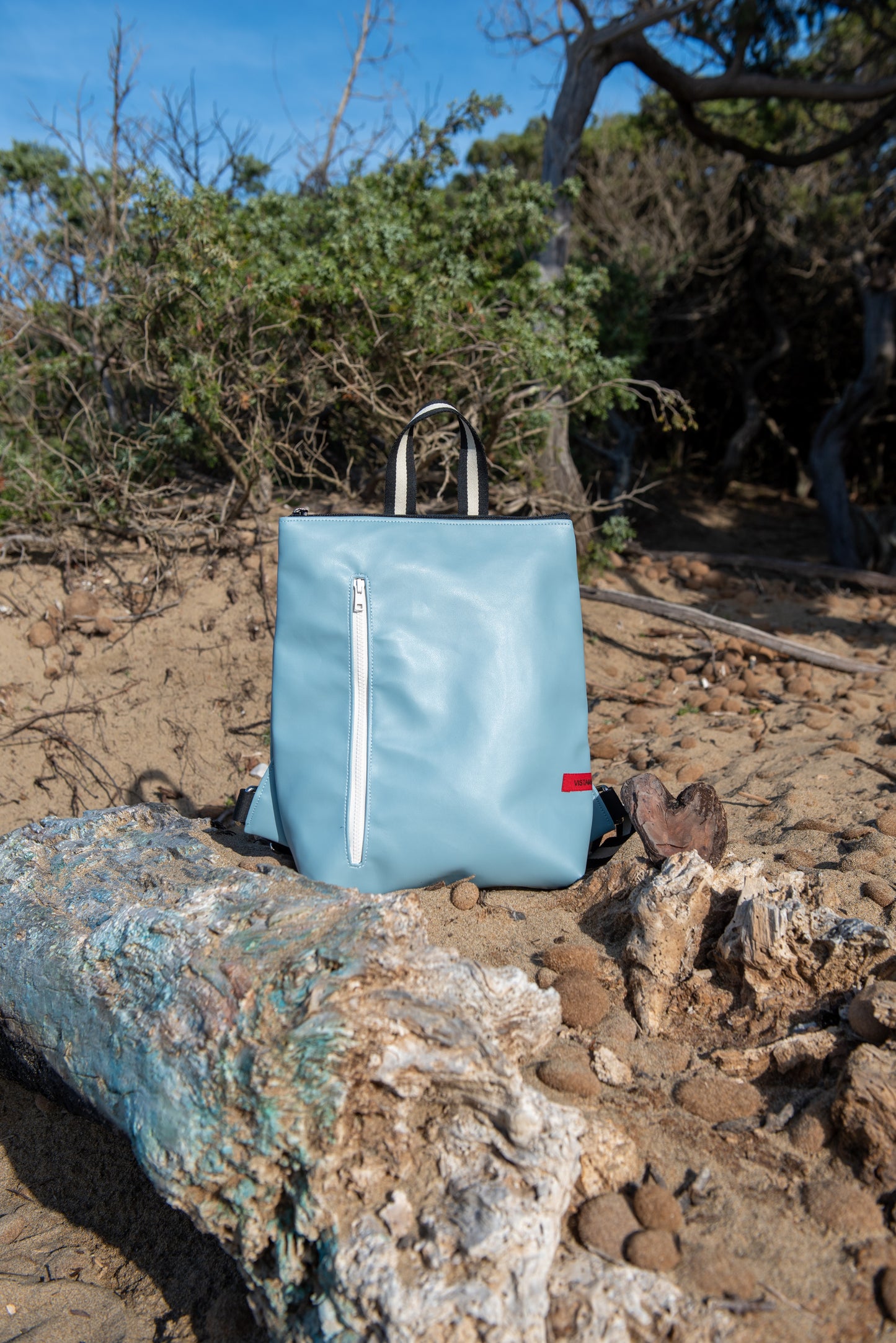 ZAINO TETI blu polvere I crema