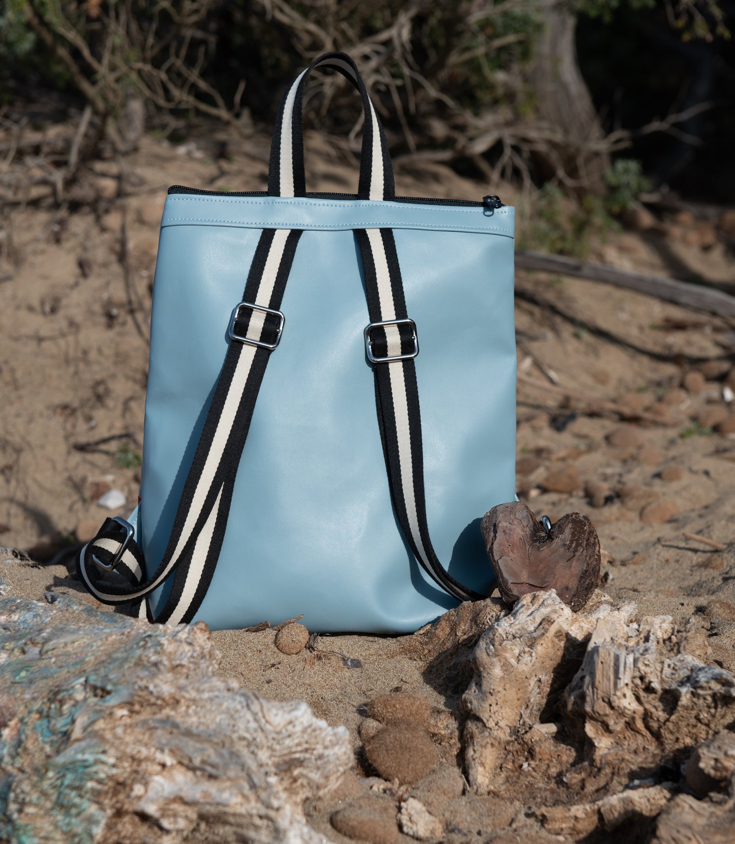 ZAINO TETI blu polvere I crema