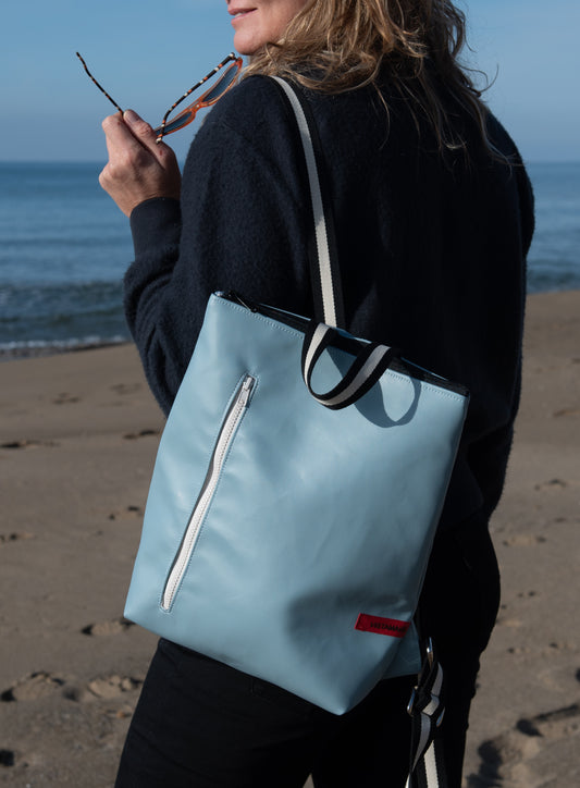 ZAINO TETI blu polvere I crema