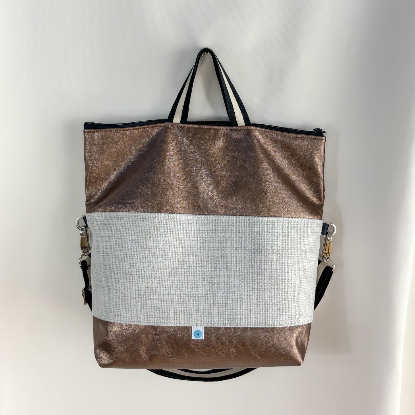 ROMA CONVERTIBLE BAG bronze/white