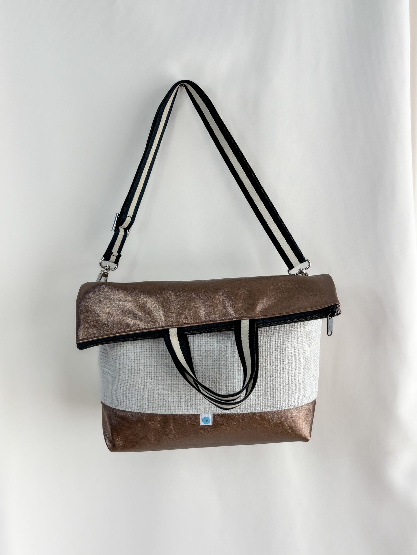 ROMA CONVERTIBLE BAG bronze/white