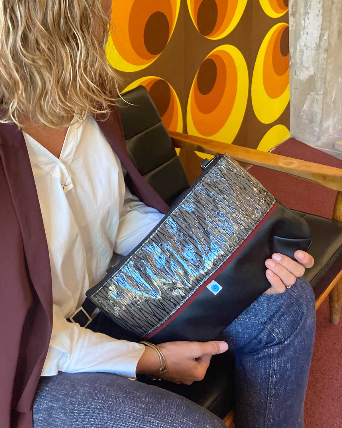 PIANOSA BAGUETTE black I burgundy