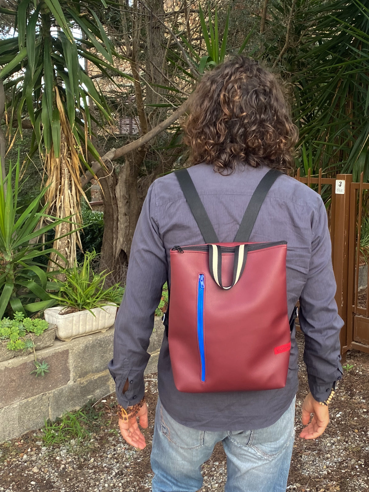 Rucksack TETI schwarz I blau