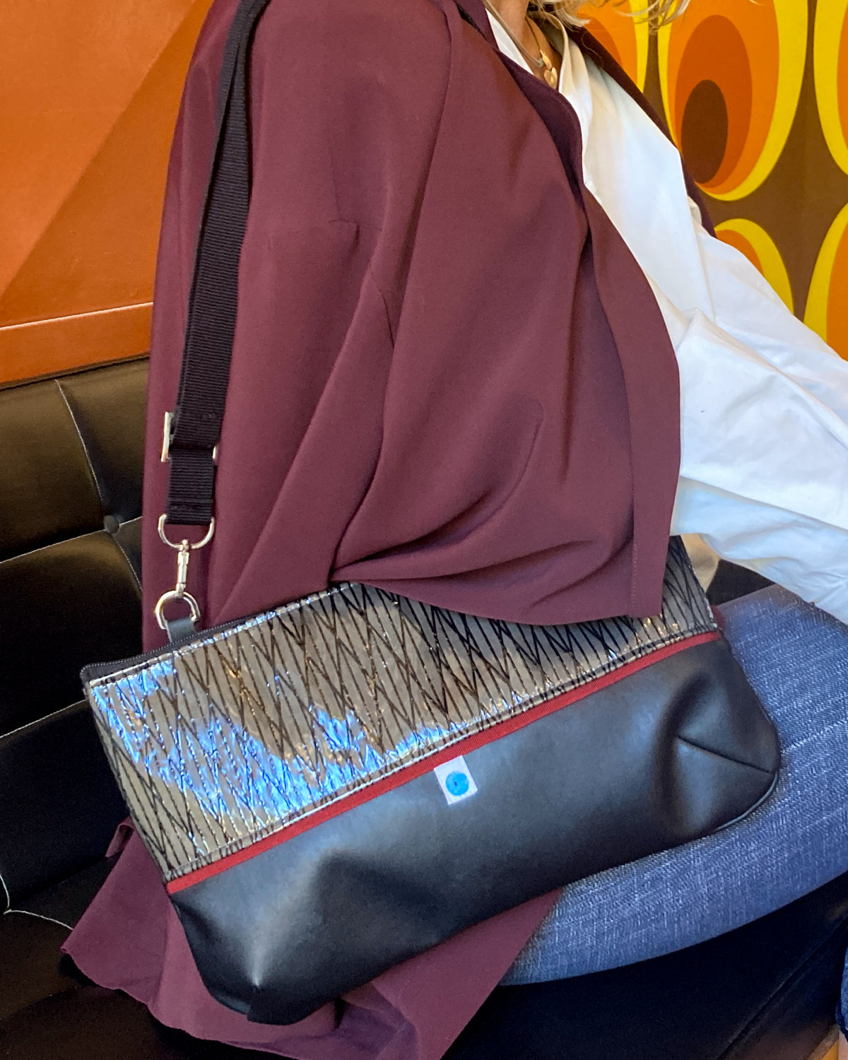 PIANOSA BAGUETTE black I burgundy
