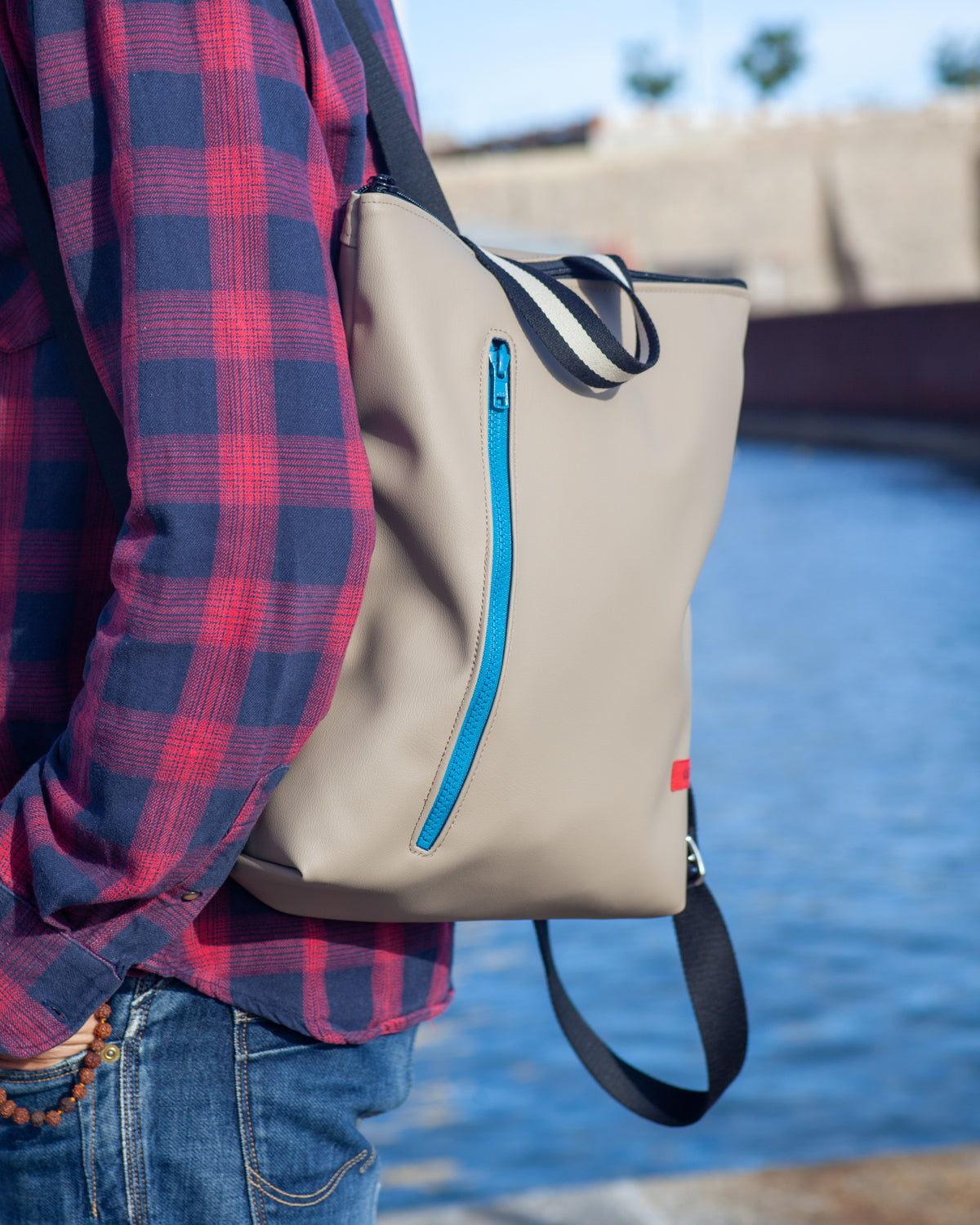 Rucksack TETI schwarz I blau