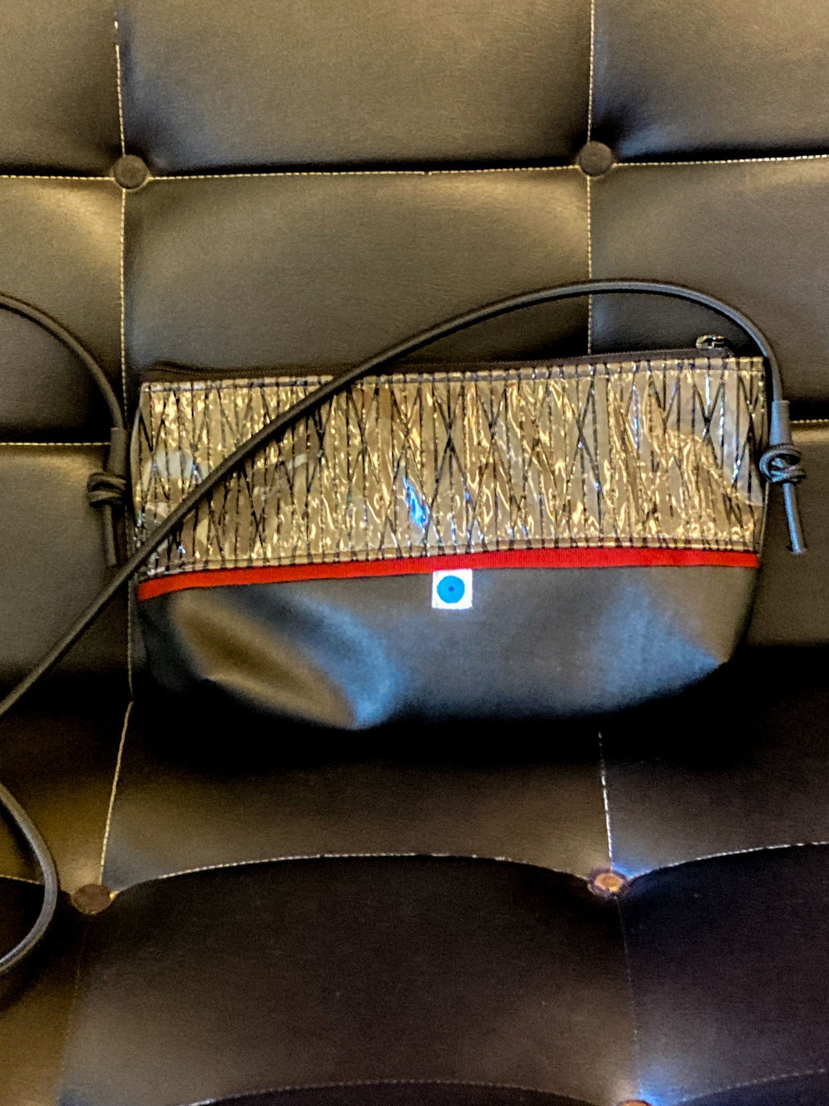 MINI PIANOSA TASCHE schwarz I Glyzinien