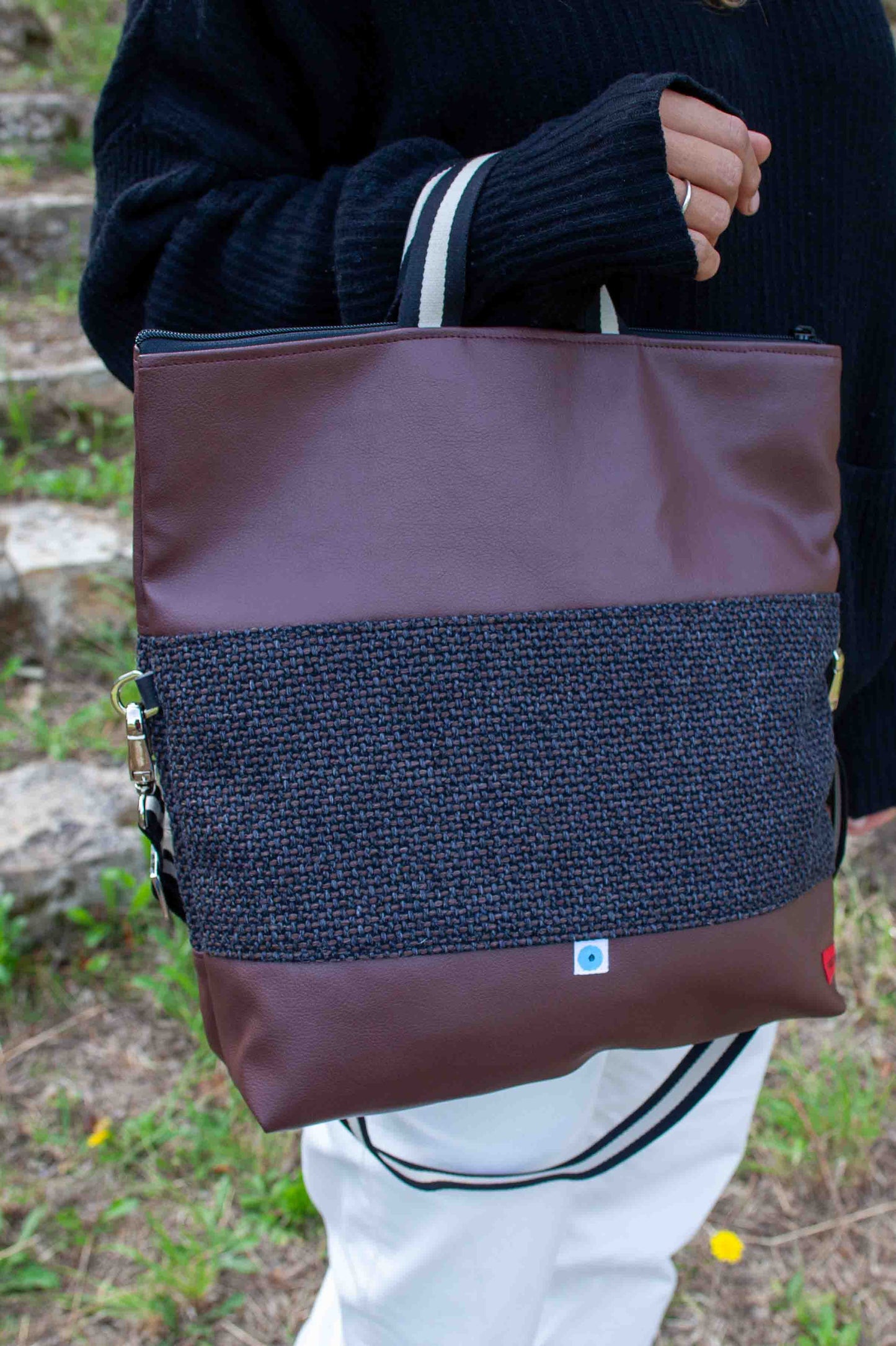 EASY BIG ROMA castagno | grigio | nero