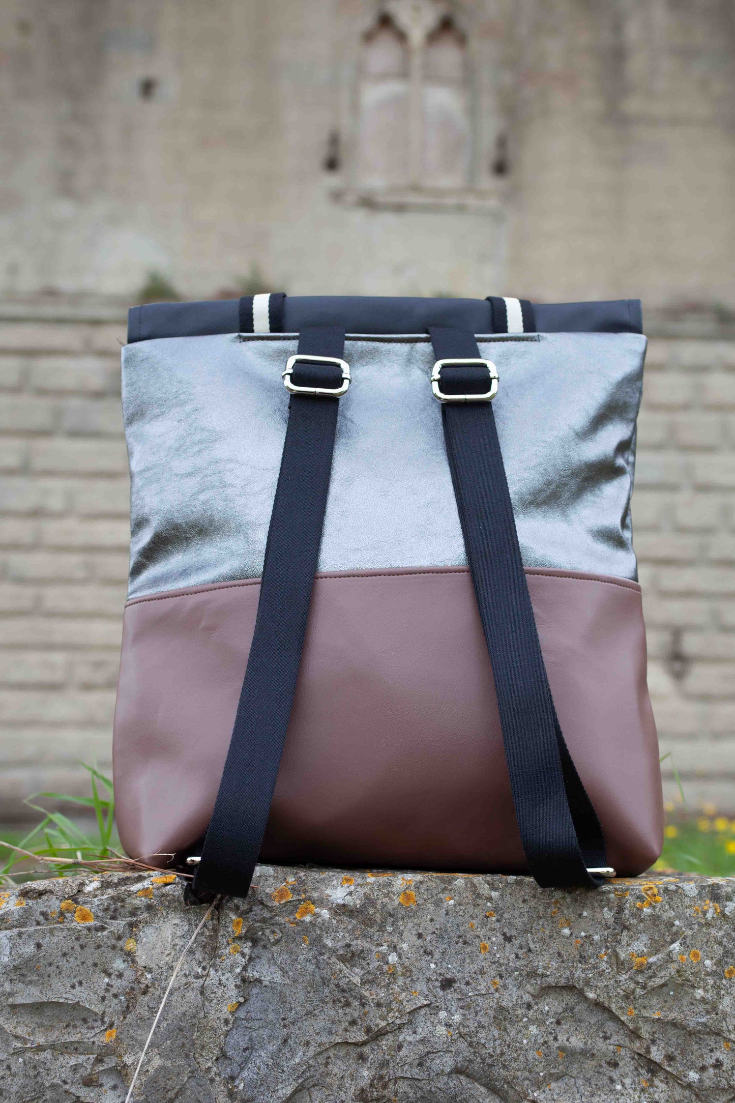 ZAINO MILANO ambra baltica I carbonio lamé