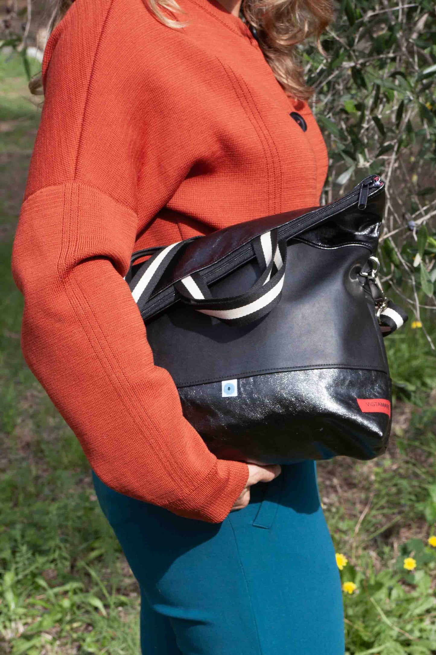 EASY BIG ROMA pirite lamè I nero