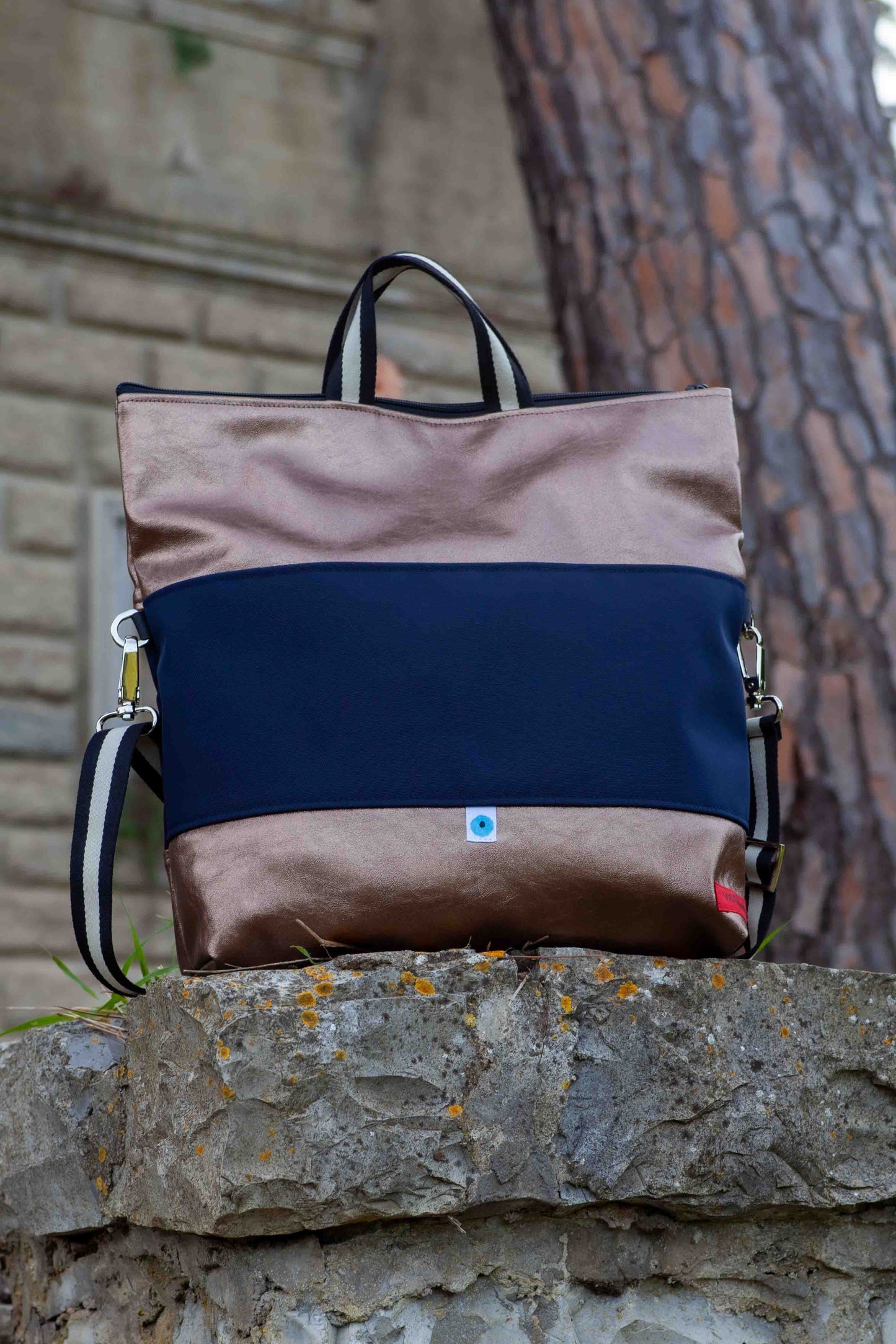 EASY BIG ROMA bronzo I blu navy