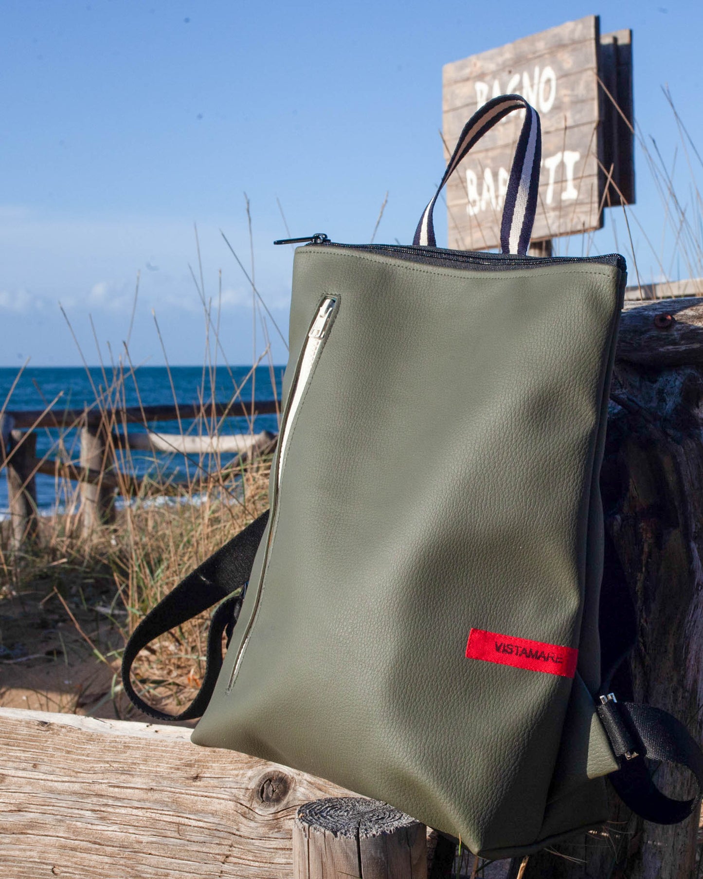 ZAINO TETI verde bosco I panna