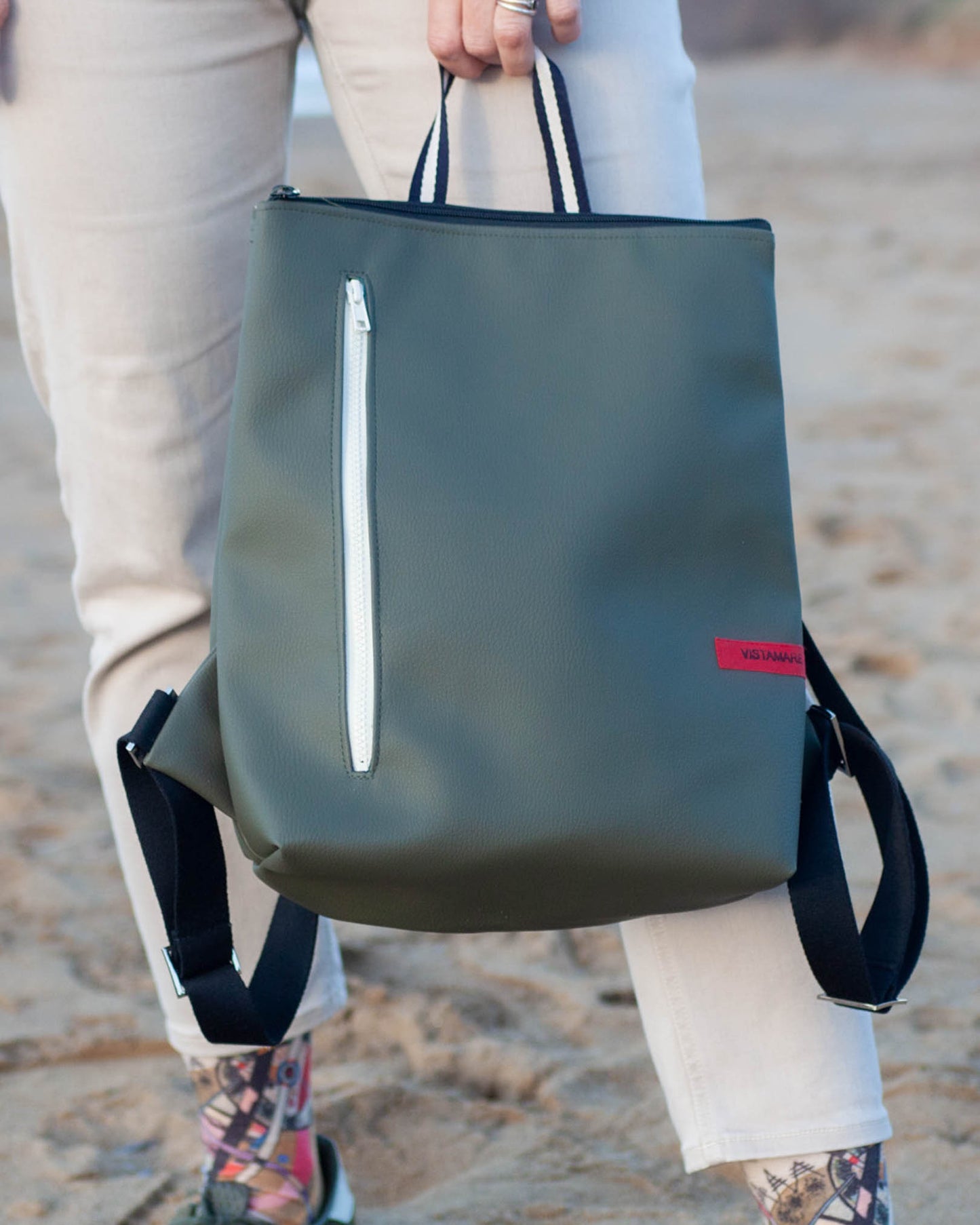 ZAINO TETI verde bosco I panna