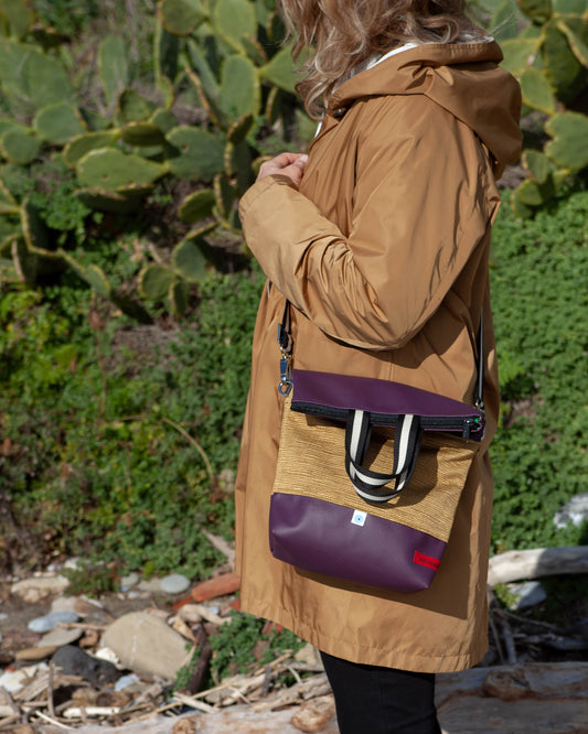 SIENA CONVERTIBLE BAG plum/golden honey