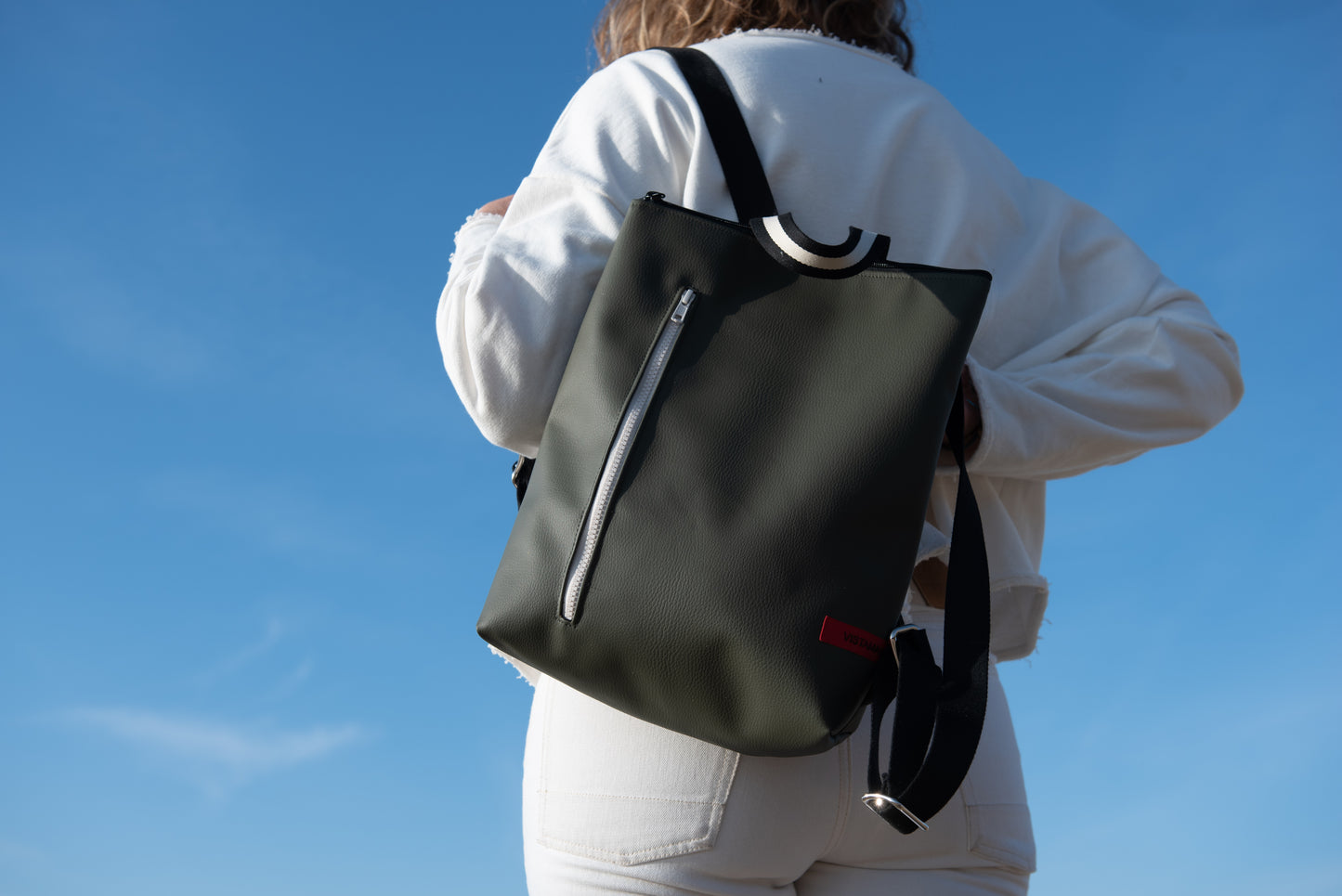 ZAINO TETI verde bosco I panna