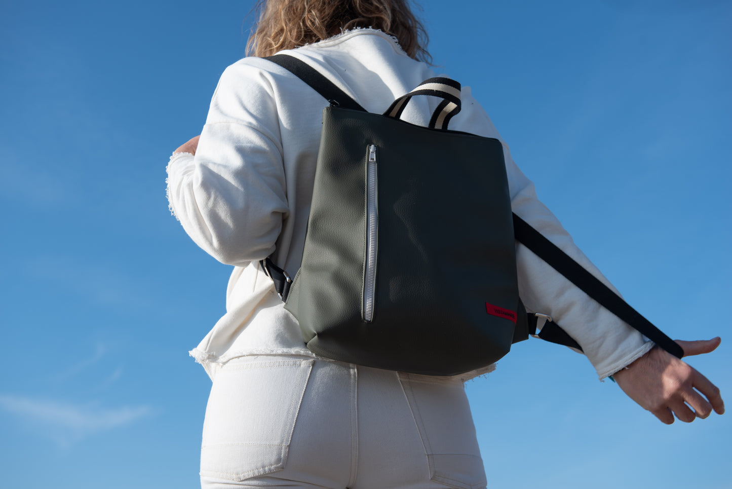 ZAINO TETI verde bosco I panna