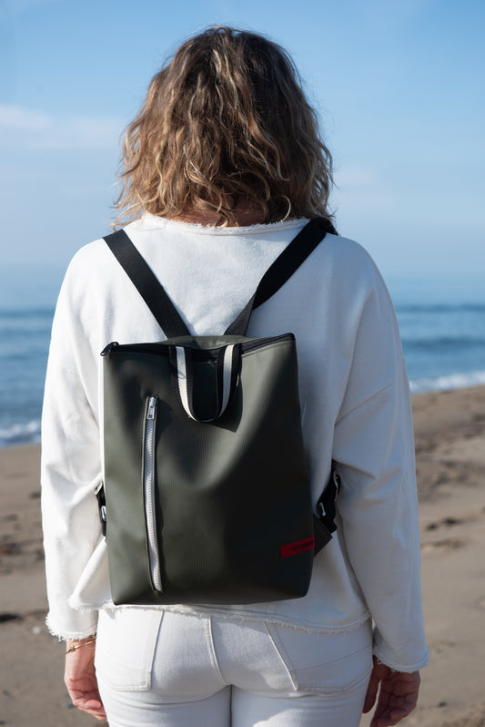 ZAINO TETI verde bosco I panna