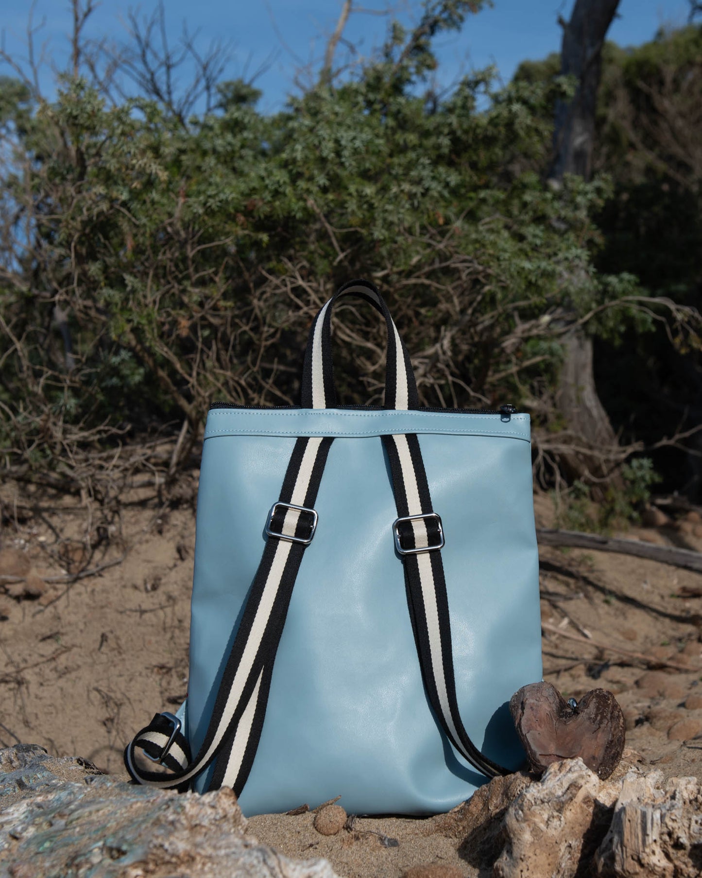 ZAINO TETI blu polvere I crema