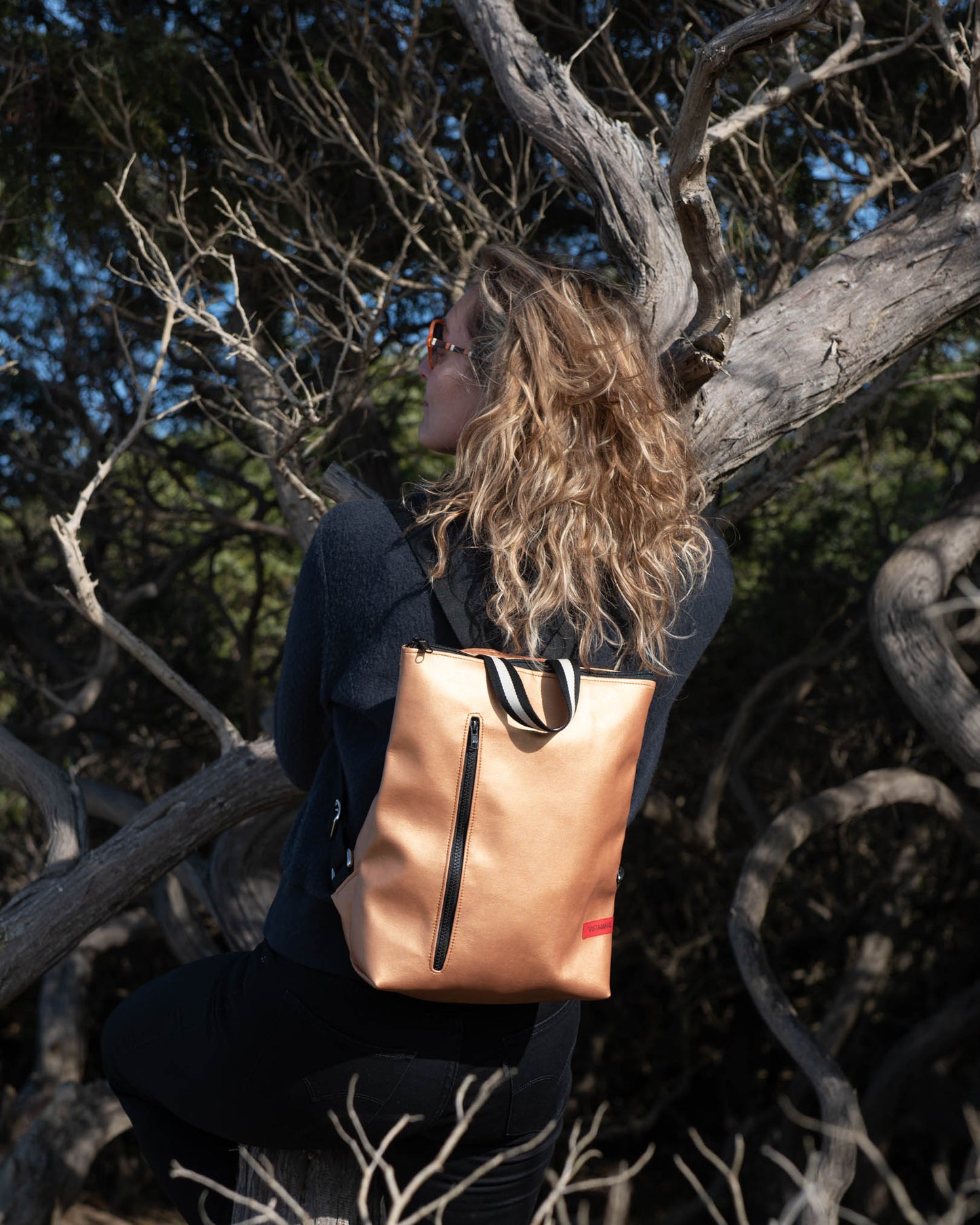 ZAINO TETI oro cipria I nero